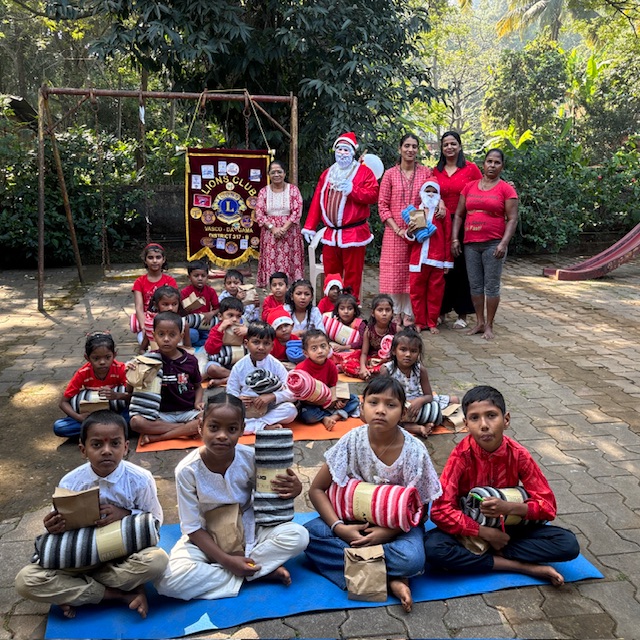 Celebrated Christmas with the students