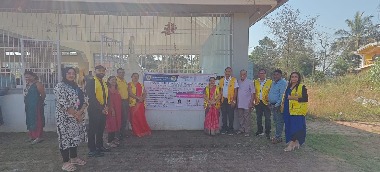 Attended The Club Activity of LC Kakoda and LC Alem De MArgao on Breast Screening with UNSDG no 3 with Well Being for Women