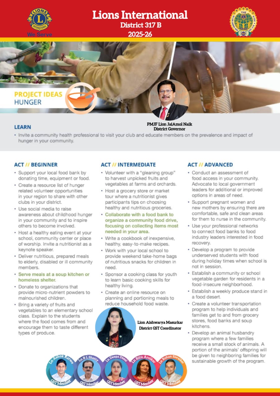 Global Hunger Service Week