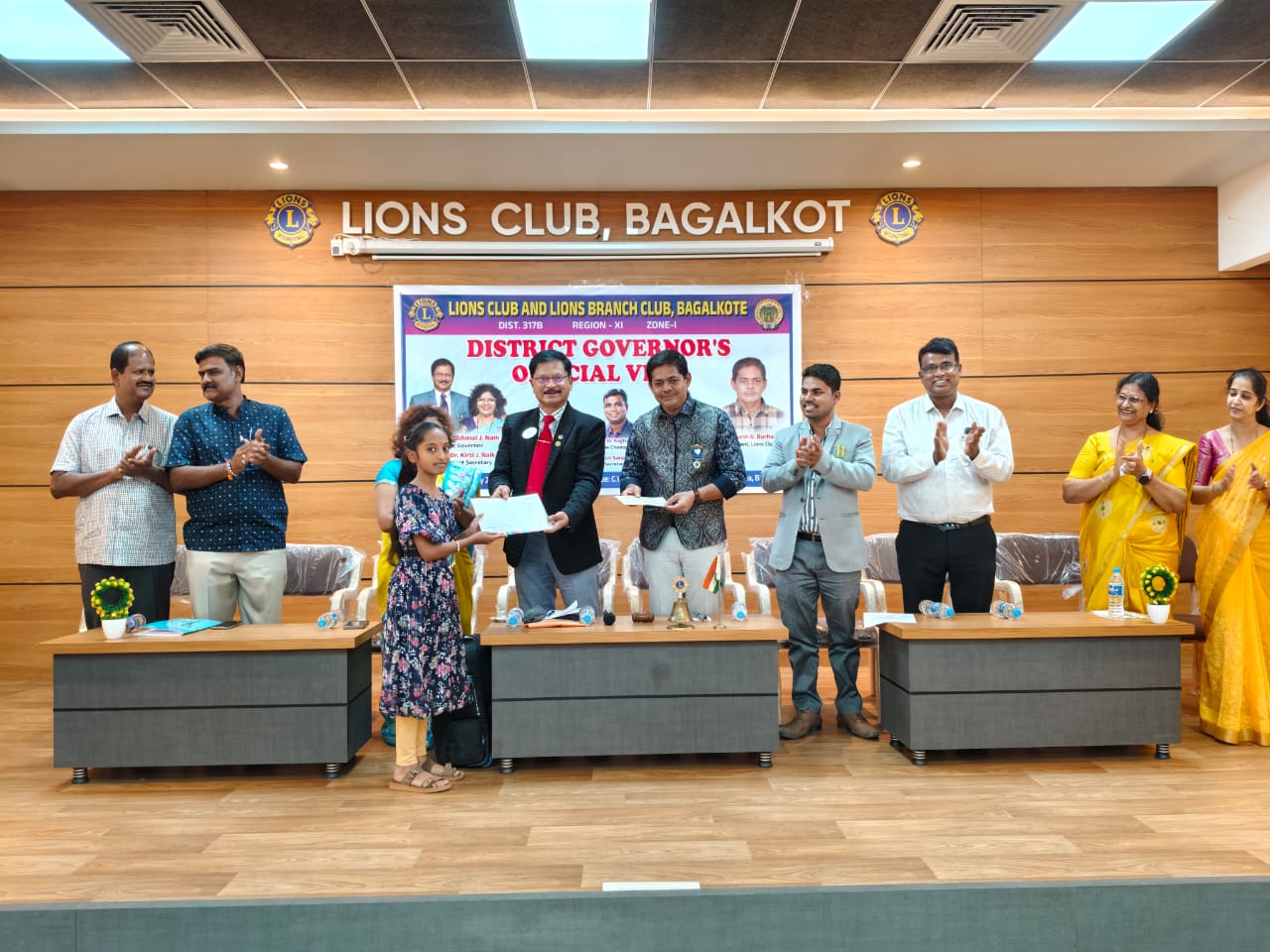 ATTENDING DG VISIT TO THE LIONS CLUB OF BAGALAKOT.
