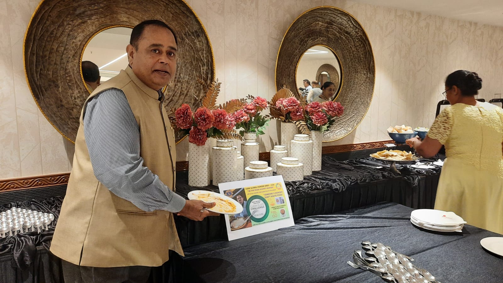 empty plate Challenge in hunger week 