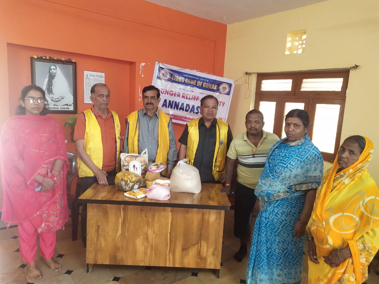 DISTRIBUTION OF GROCERY KITS