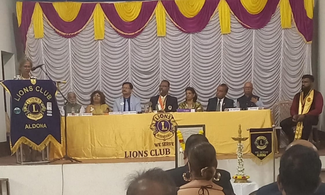 Members of Lions Club of Panjim attended the Official Visit of District Governor to Lions Club of Aldona