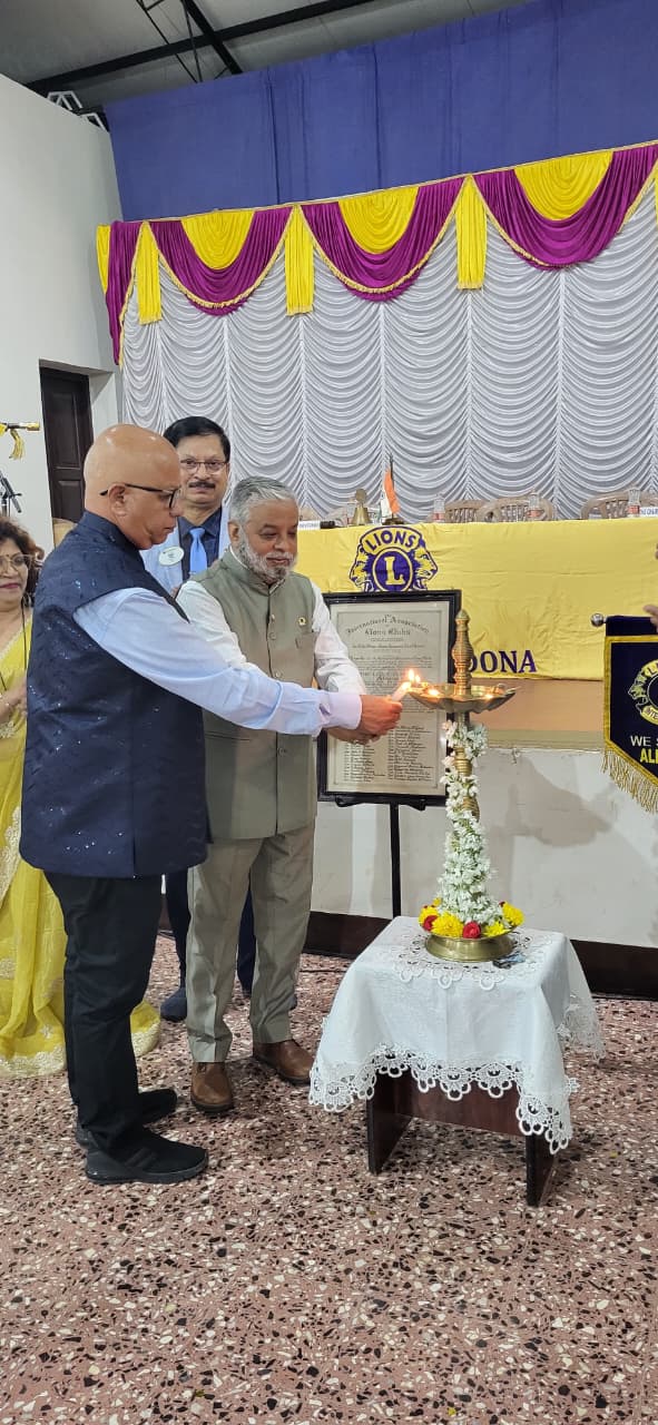 visit to lions club of Aldona of my region