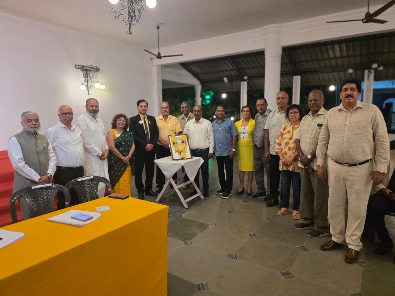 visit to lions club of Mapusa Elite  of my region for their general body Meeting 