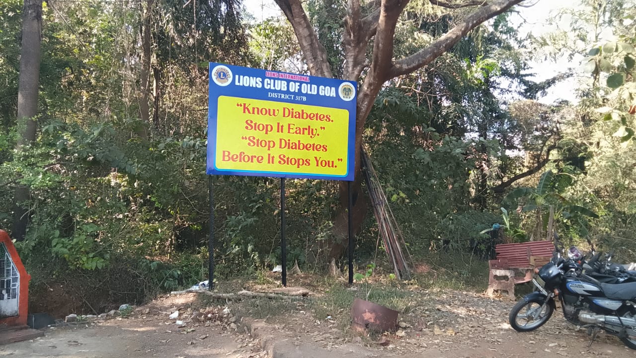 Inauguration of the Hoarding at the Karmali Railway station showcasing Diabetic awareness