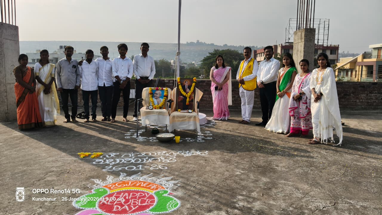 Flag hosting by Ln. President Dr. M.P. Tanappagol at M M Joshi EyE Hospital Jamkhandi