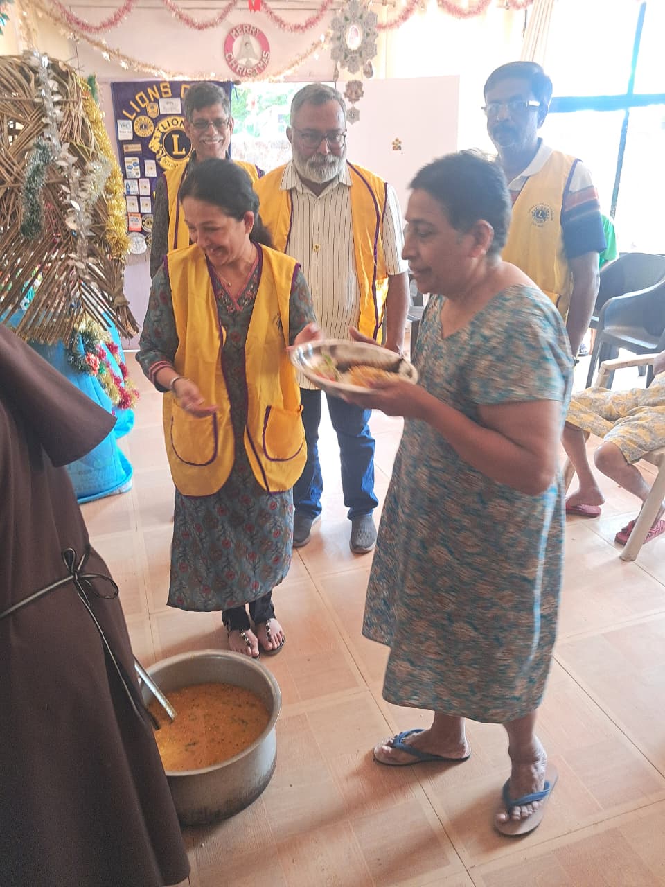 Lunch & Dinner at old Age Home