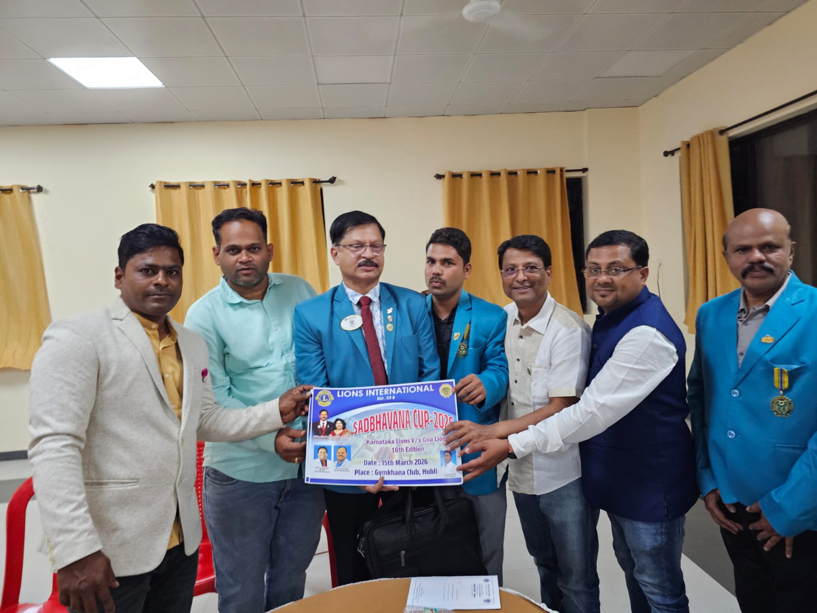 DISTRICT CABEENET MEETING WE RELISED SADHBHAVANA CRECKET DATE.