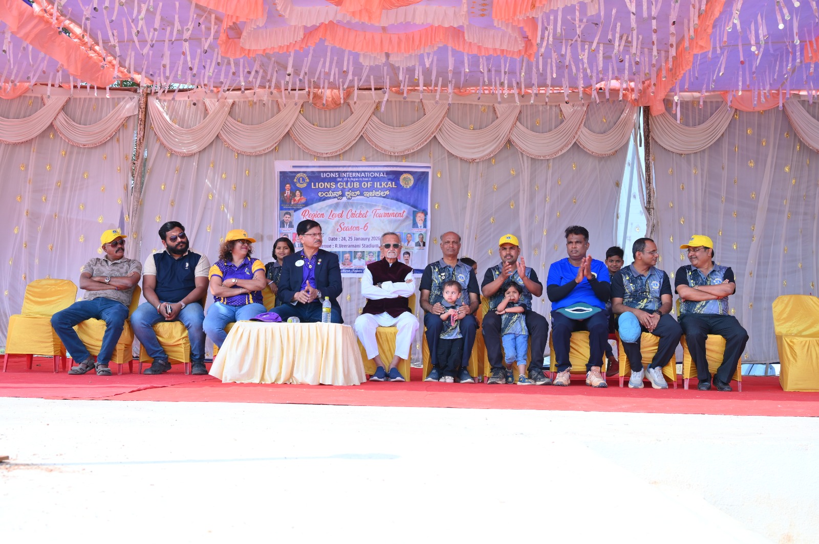 Region level cricket tournament program. 