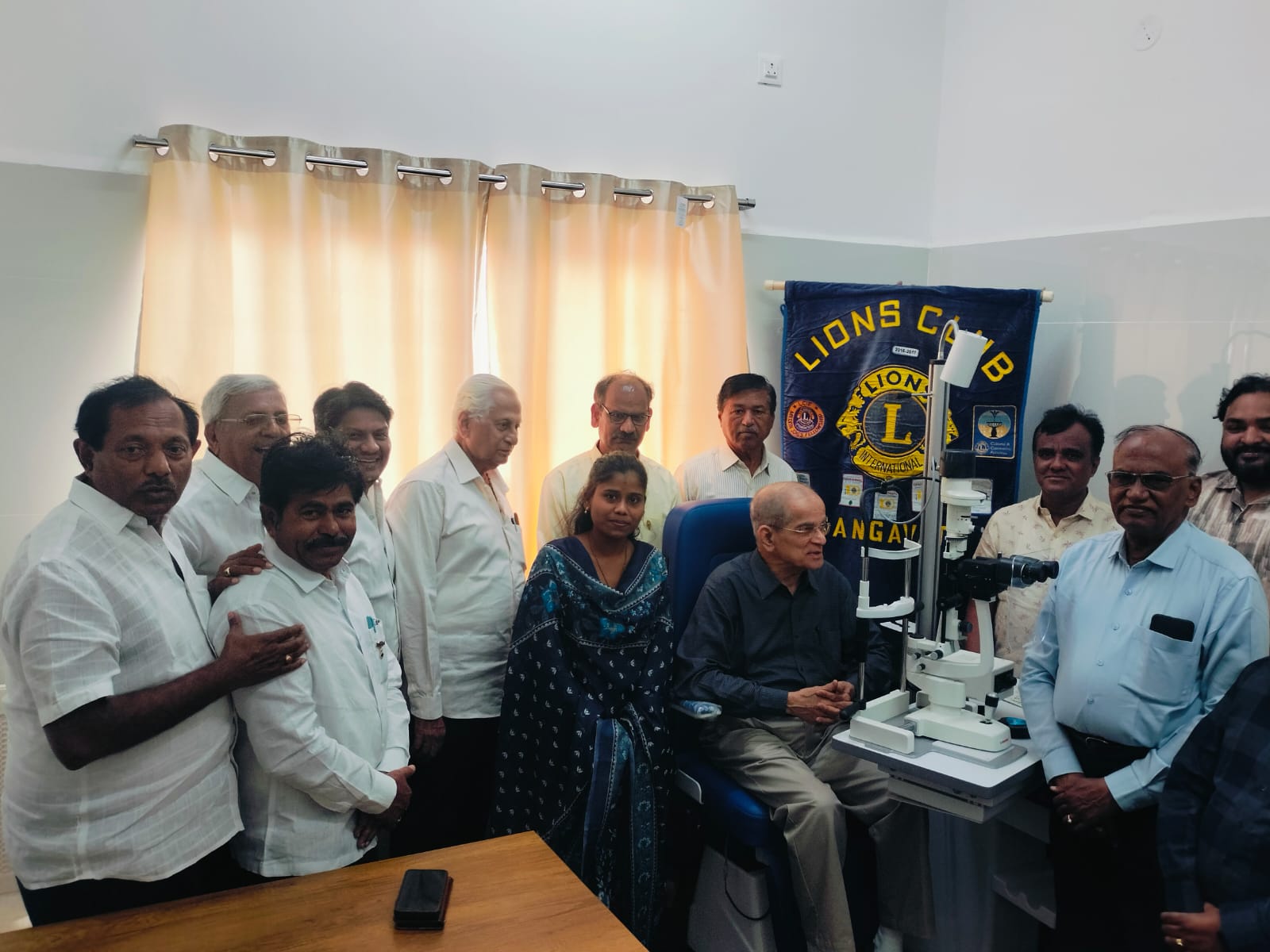 Pmjf.Ln.Dr.Chandrasekhar shetty visit to lions eye hospital