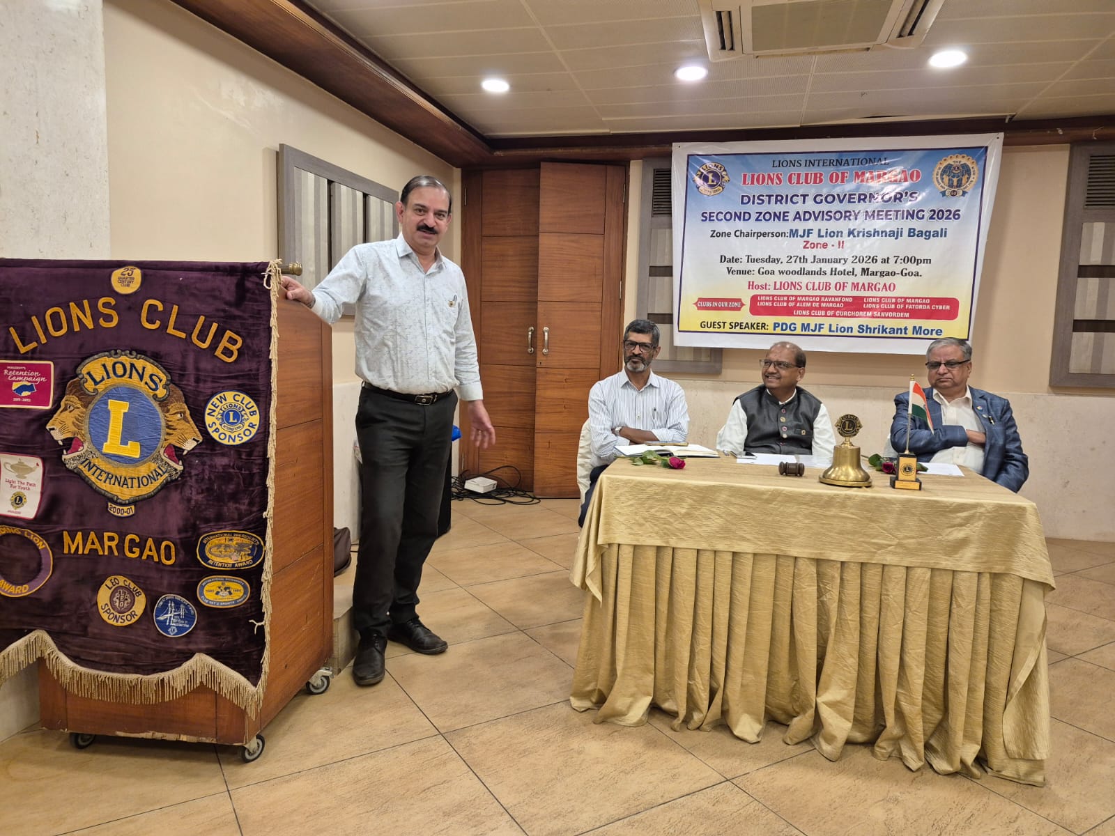 Second Zone Advisor Zone II District 317 B Region 3 Hosted by Lions Club of Margao @ Goa Woodlands Hotel Margao
