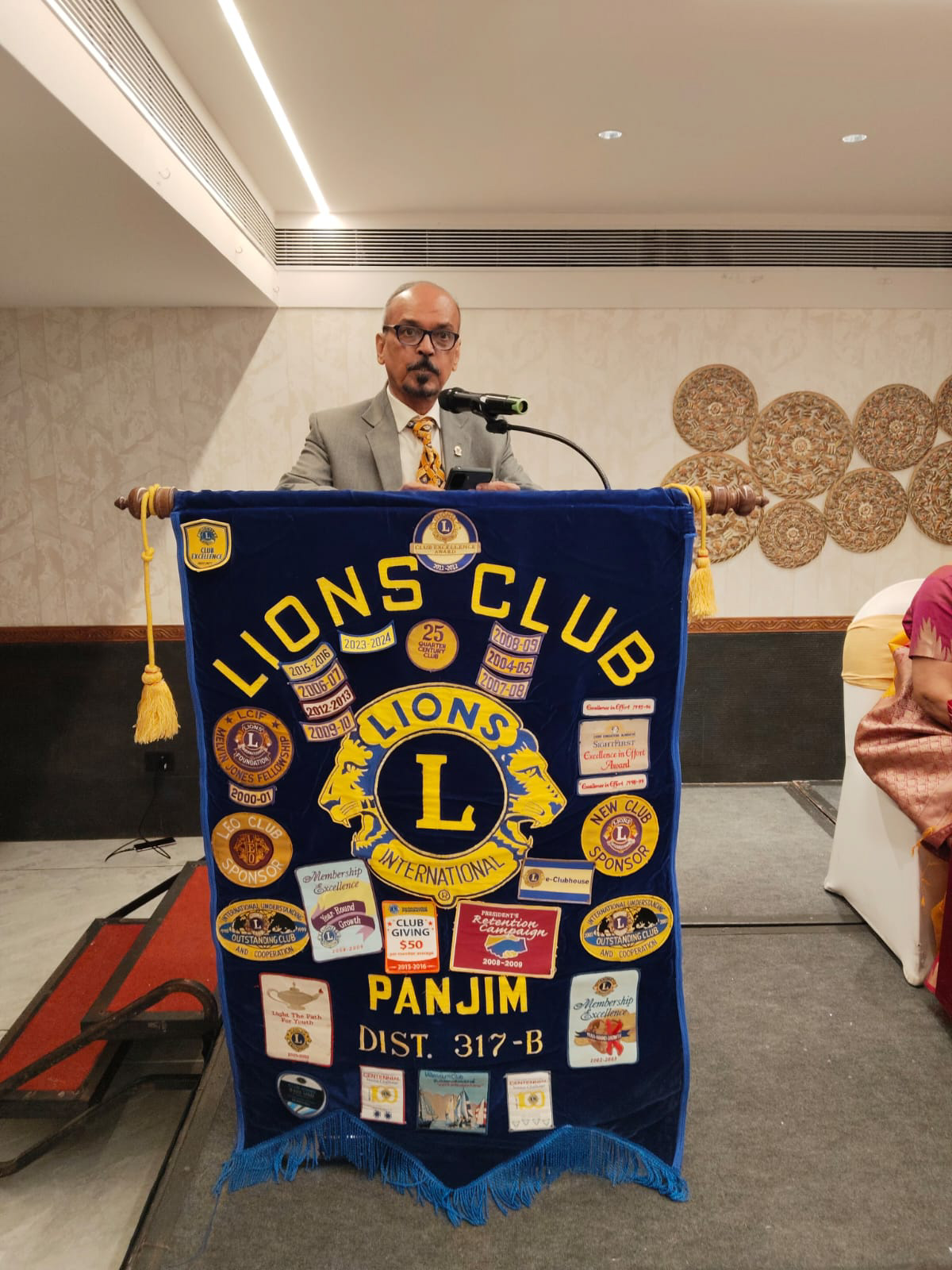 VISIT OF THE DG TO THE LIONS CLUB OF PANJIM, MY HOME CLUB