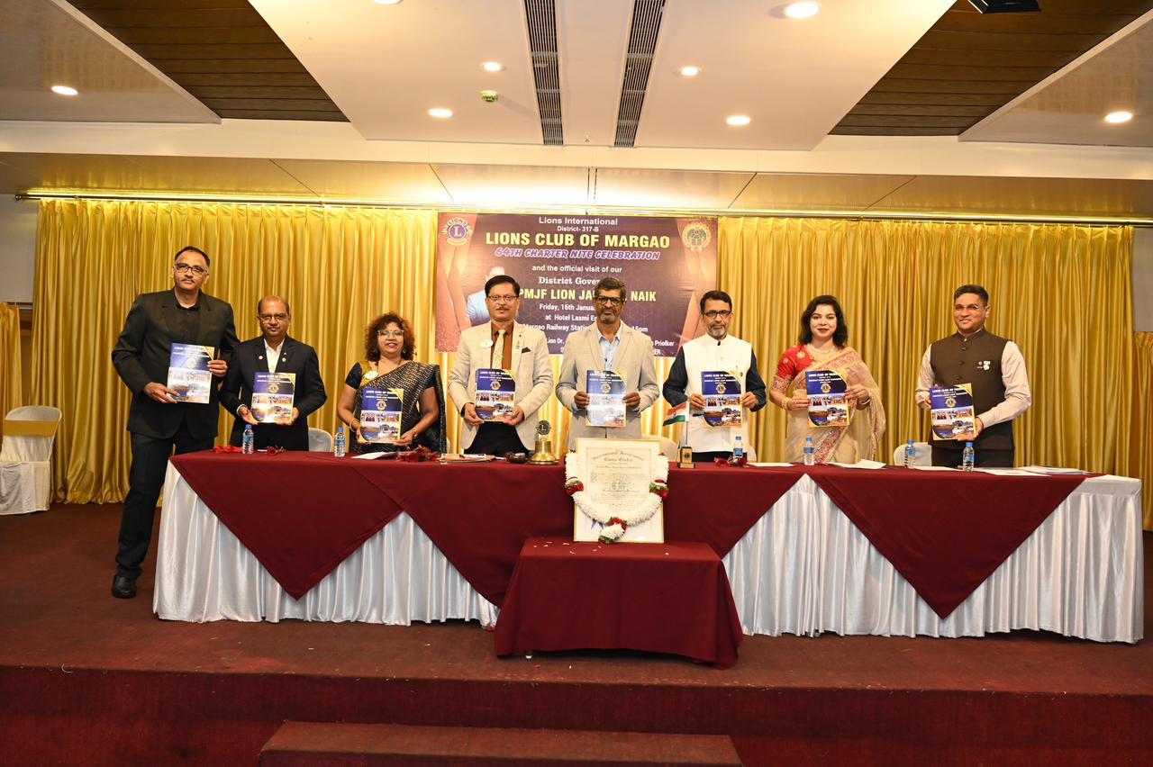 on 16th Jan attended DG visit of Lions club of Margao