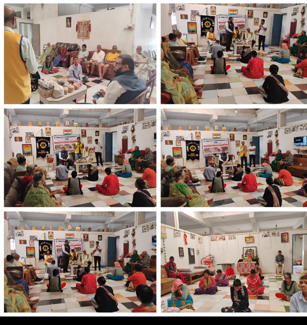 Grocery distribution at Taj Nagar 