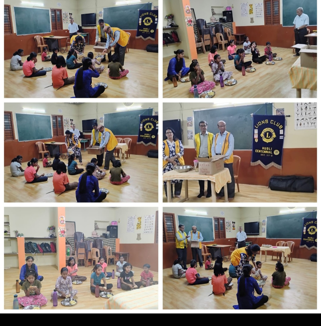 Food distribution at Sushanti school unkal