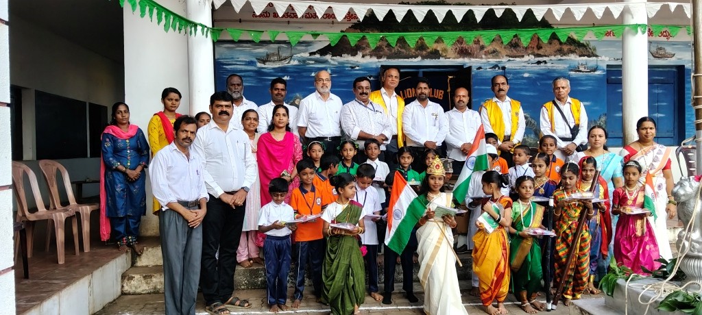 CELEBRATED 77TH REPUBLIC DAY WITH DISTRIBUTING EDUCATIONAL KITS TO GOVT SCHOOL CHILDREN.
