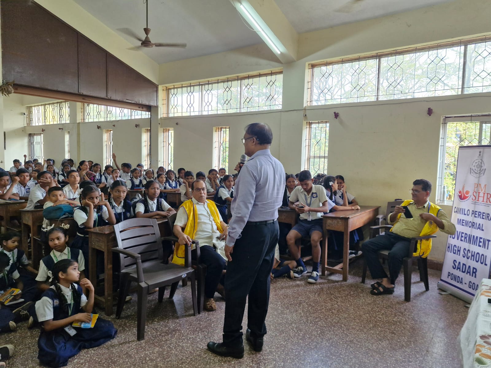 Vedic Mathematics Workshop for students of Std. V to VII of Government High School, Sadar, Ponda