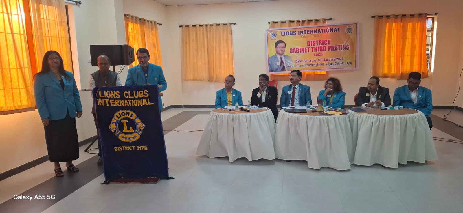 Attended 3rd District cabinet meeting at Nagoa Verna