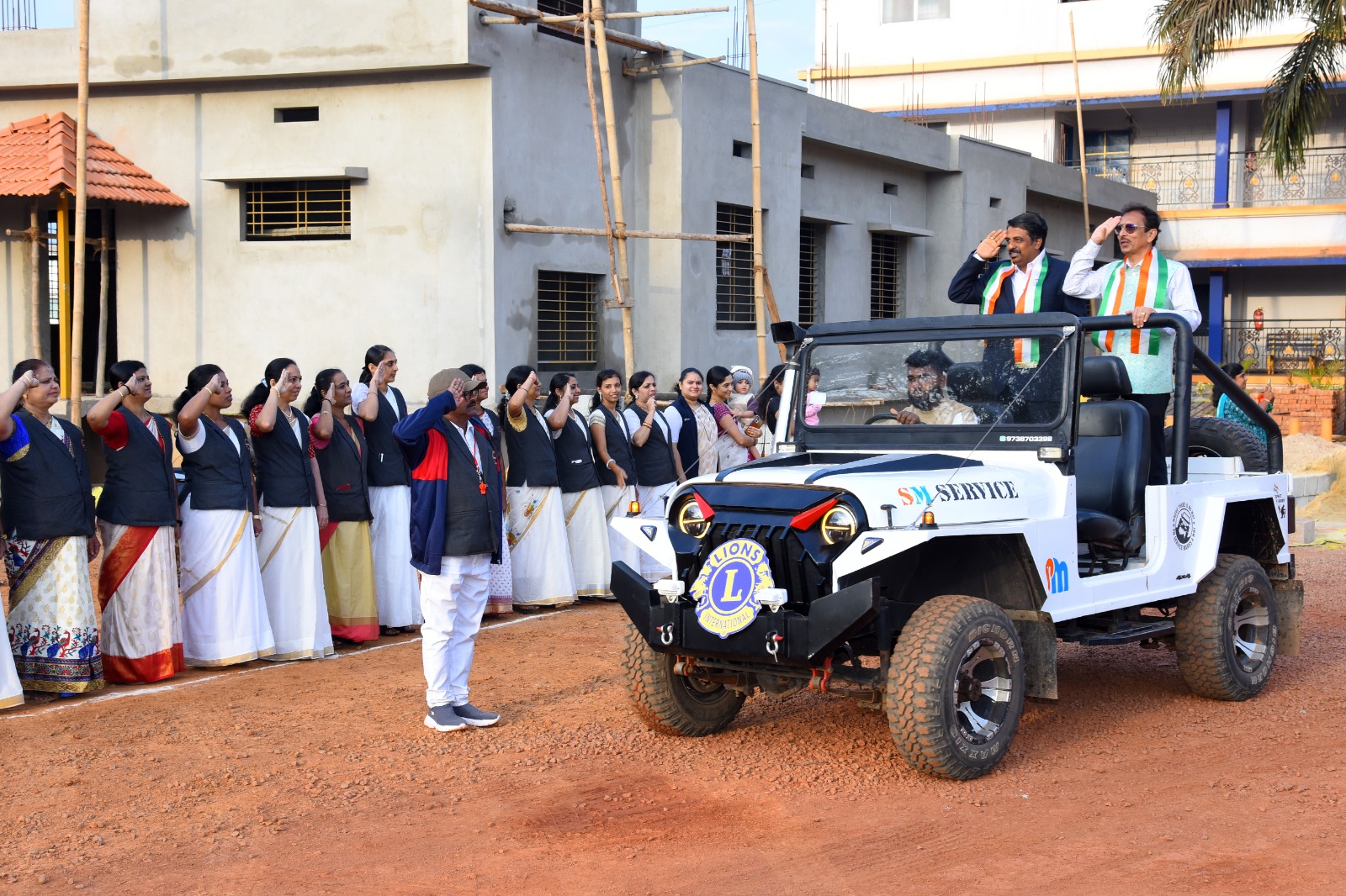 REPUBLIC DAY CELEBRATION, FLAG HOISTING BY THE CLUB PRESIDENT