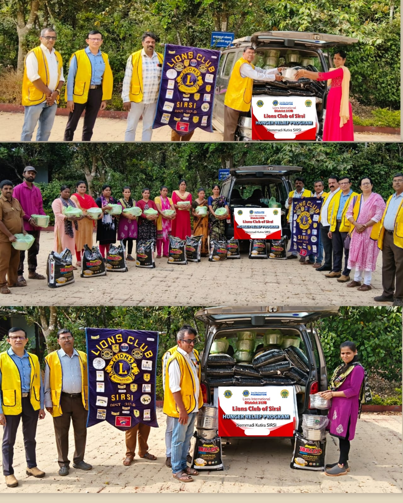 FOOD KIT AND STAINLESS-STEEL UTENSILS DISTRIBUTION TO POOR AND NEEDY WORKERS