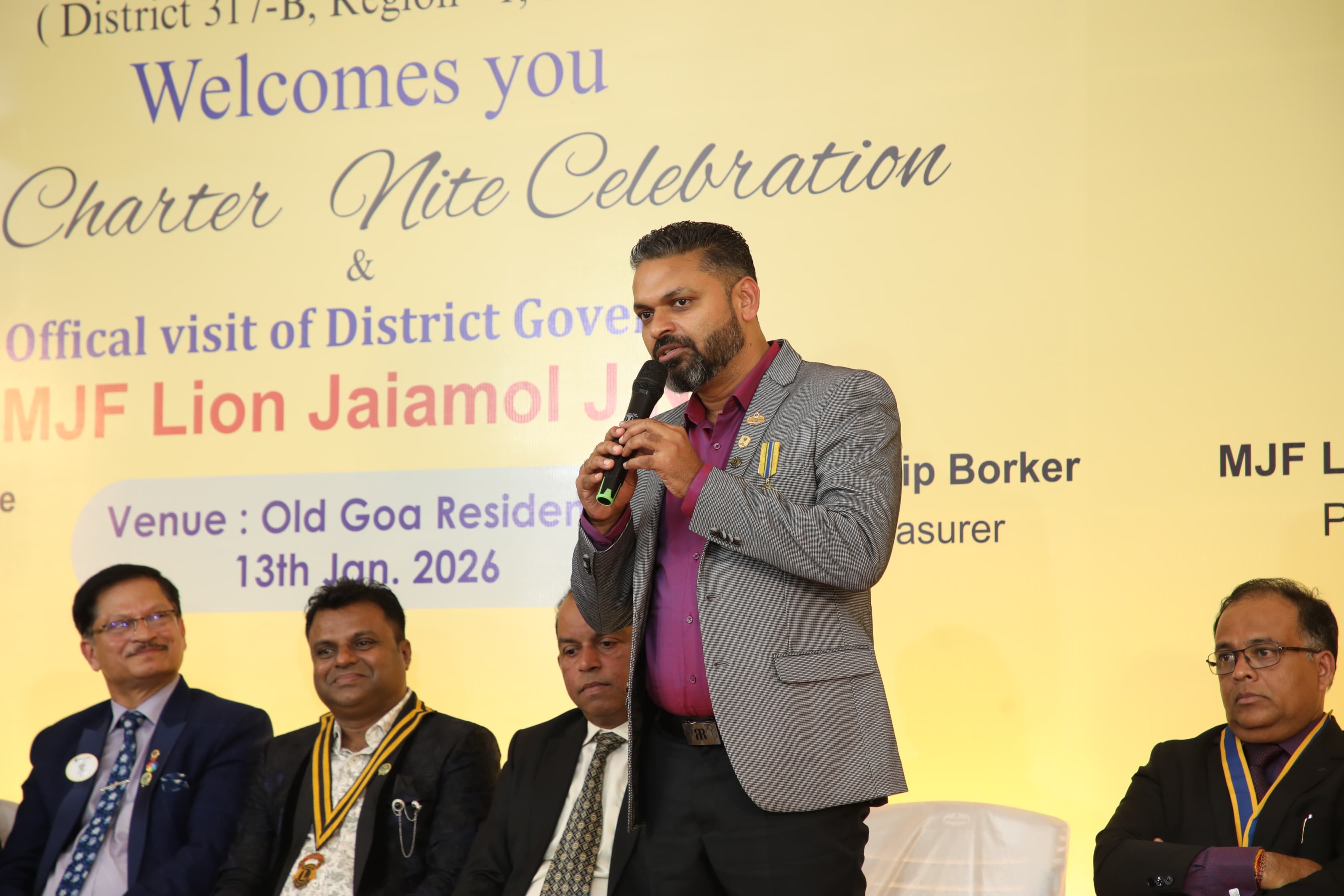 Attended DG official Visit to Lions Club of Old Goa 