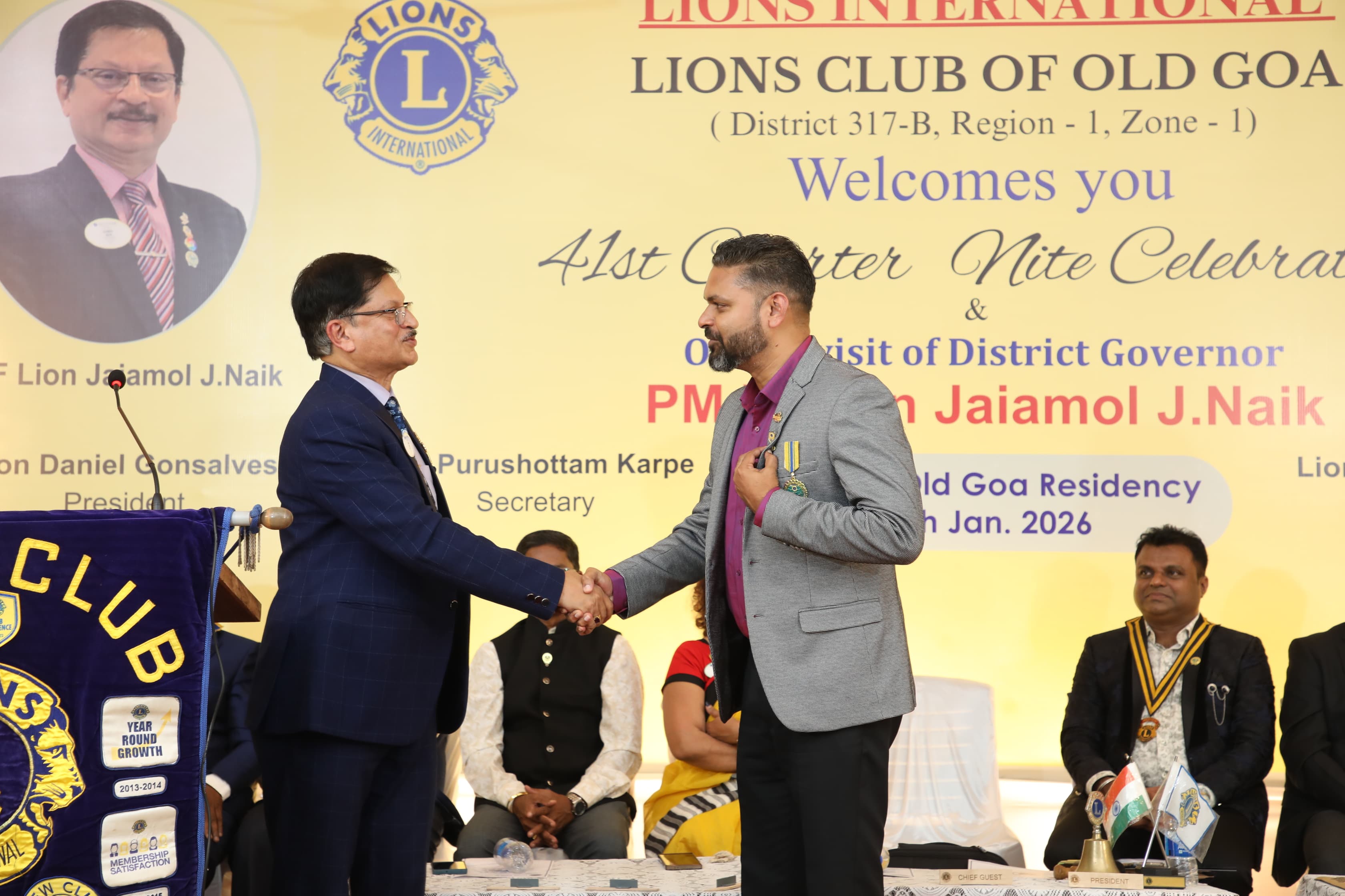 Attended DG official Visit to Lions Club of Old Goa 