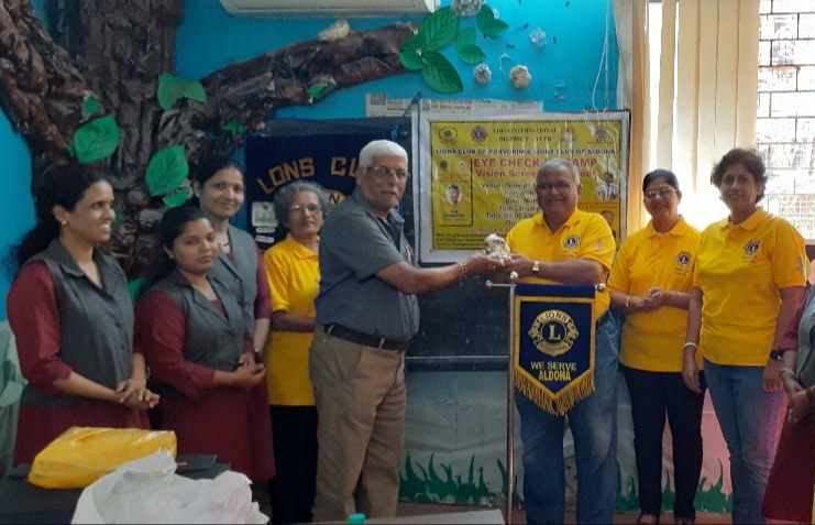 VIsion Screening for students of Radha Krishna school BIcholim GOA