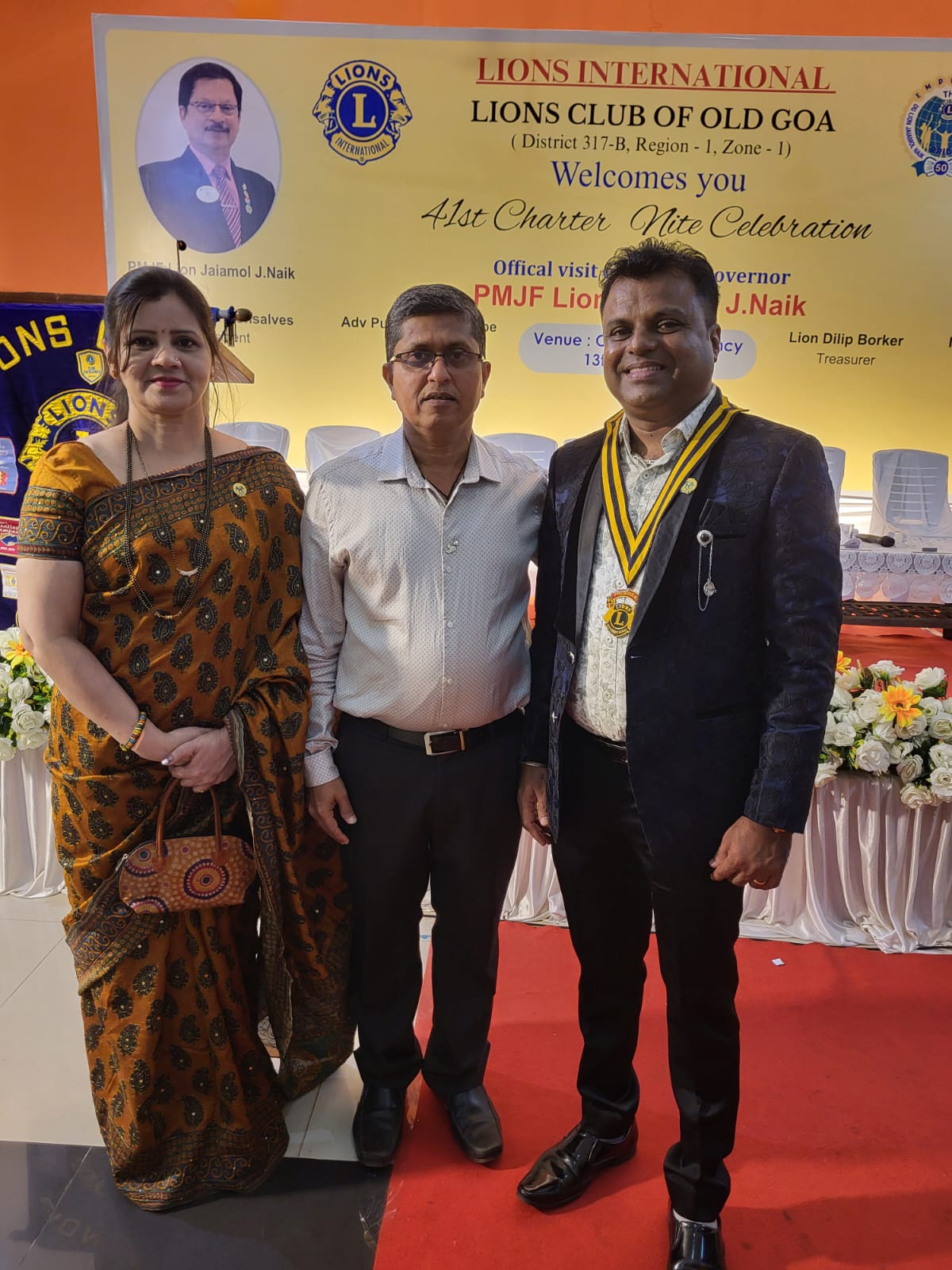 Attended District Governor visit of Lions Club of Old Goa.