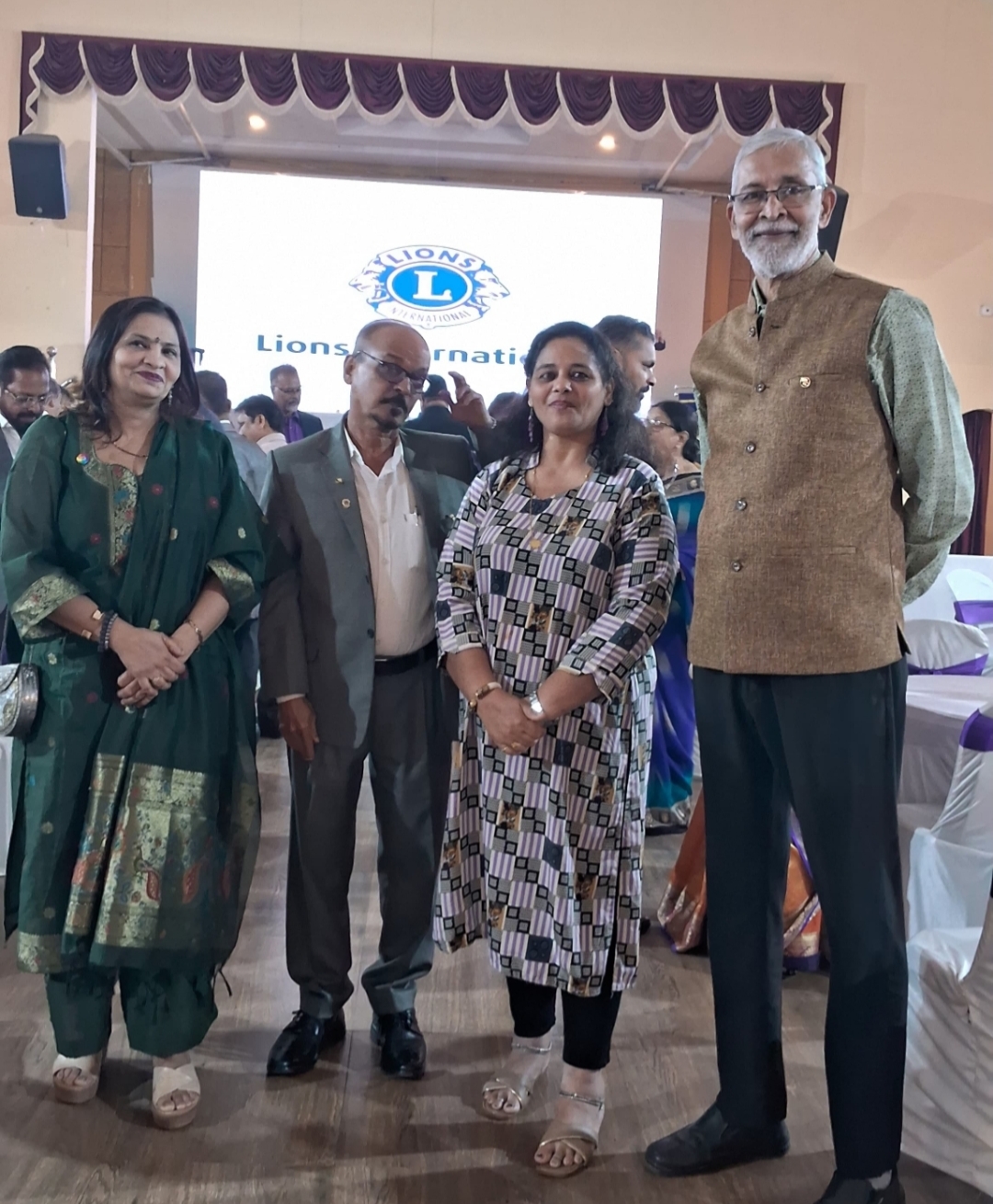 President and Members of Lions Club of Panjim attended the official Visit of DG to Lions Club of Calangute.