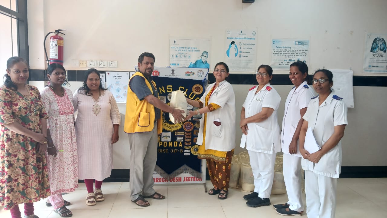 4th Instalment of Food Basket Donation to T.B. Patients in South Goa