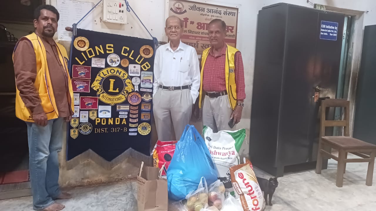 Donation of Grocery & Food Items to inmates of Maa-Asro Ghar, Opa Khandepar