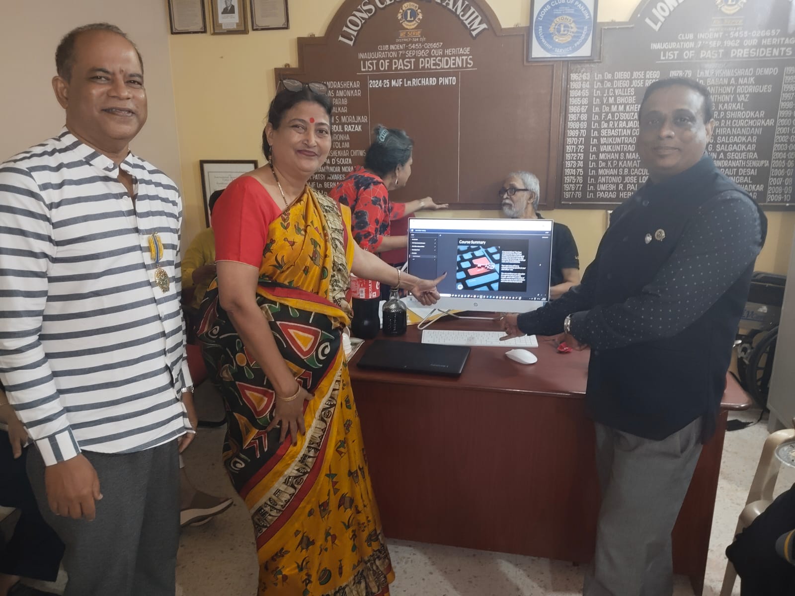 Lions Learning Centre For Lions Club of Panjim For Secretary, Treasurer & President with Completion of 3 Trainings Online