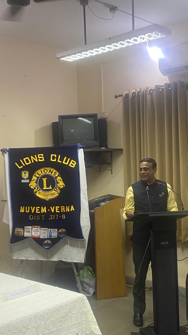 Attended DG Visit at Lions Club of Nuvem Verna