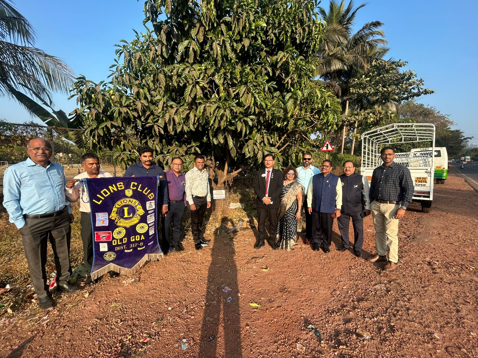 Participated at the area of Tree Planted during DG Visit 