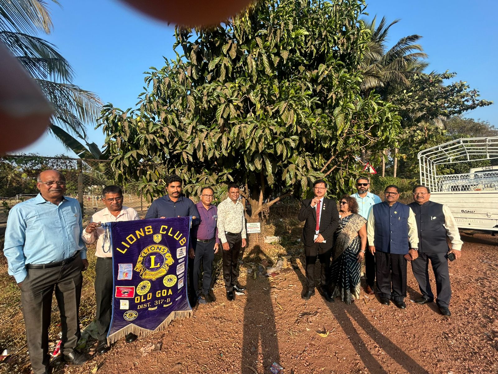 Participated at the area of Tree Planted during DG Visit 