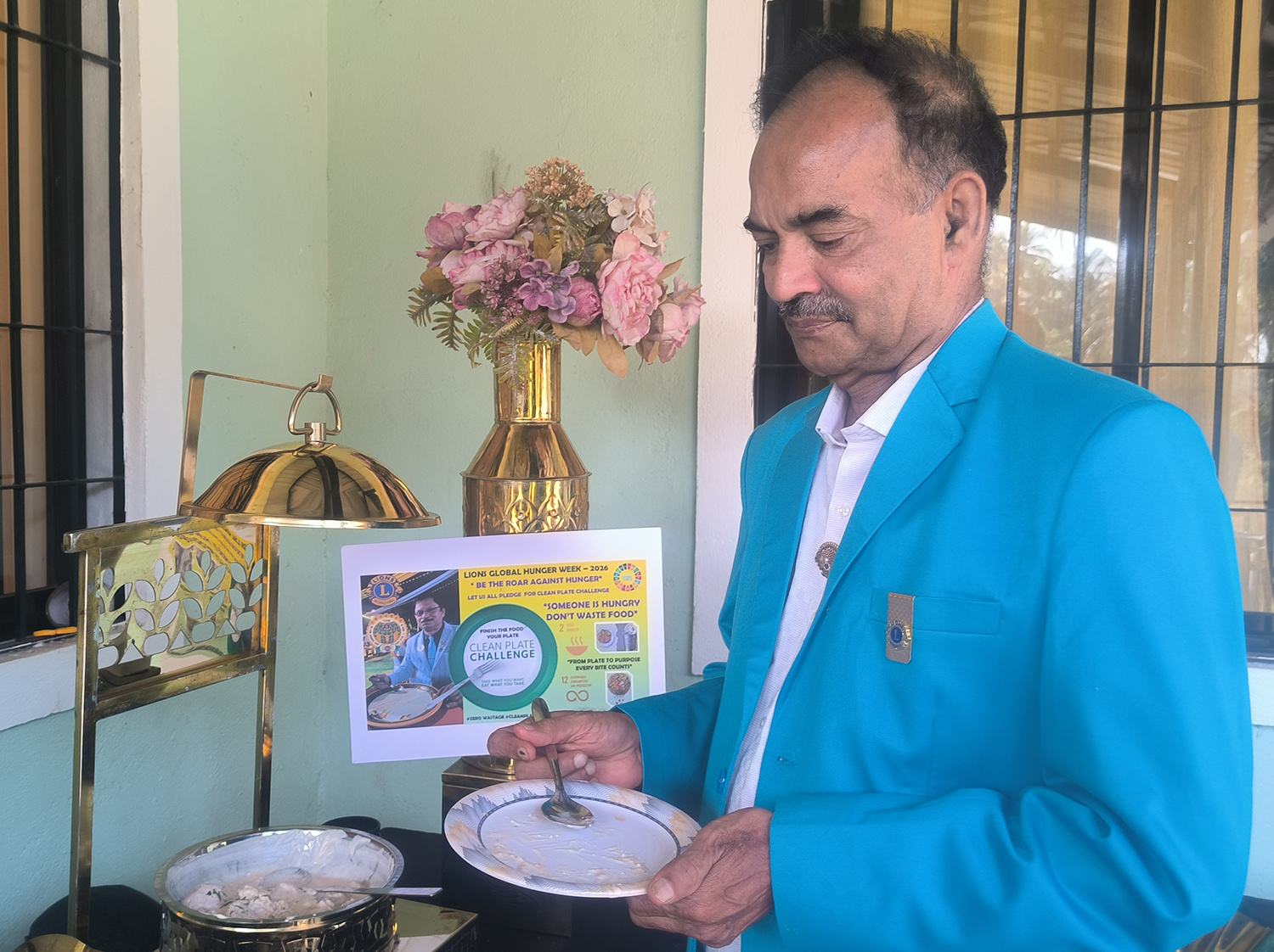 Clean Plate Challenge During The Cabinet Meeting With Our District Program on Hunger Giving Zero Wastage Towards Dignity