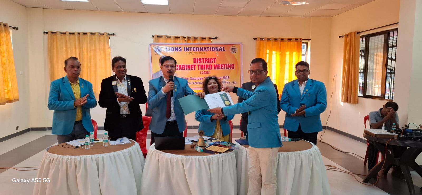 RECEIPT OF INTERNATIONAL PRESIDENTS APPRECIATION CERTIFICATE 