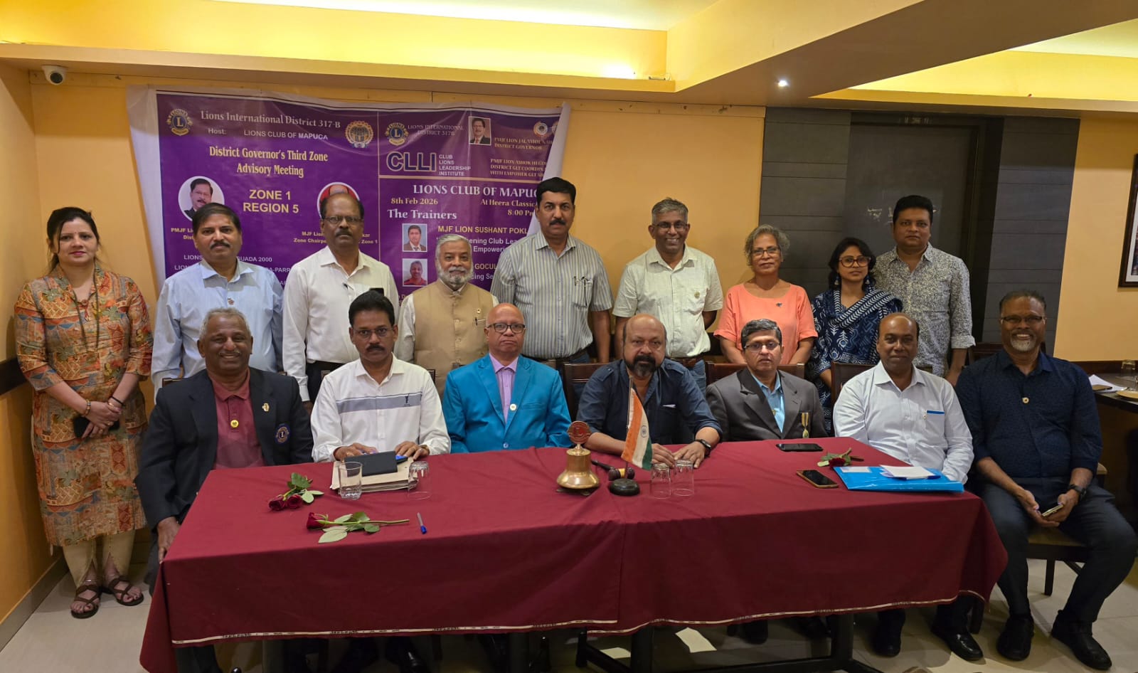 3rd Zone Advisory  by zone 1 of region 5 lion MJF sudesh Kochrekar