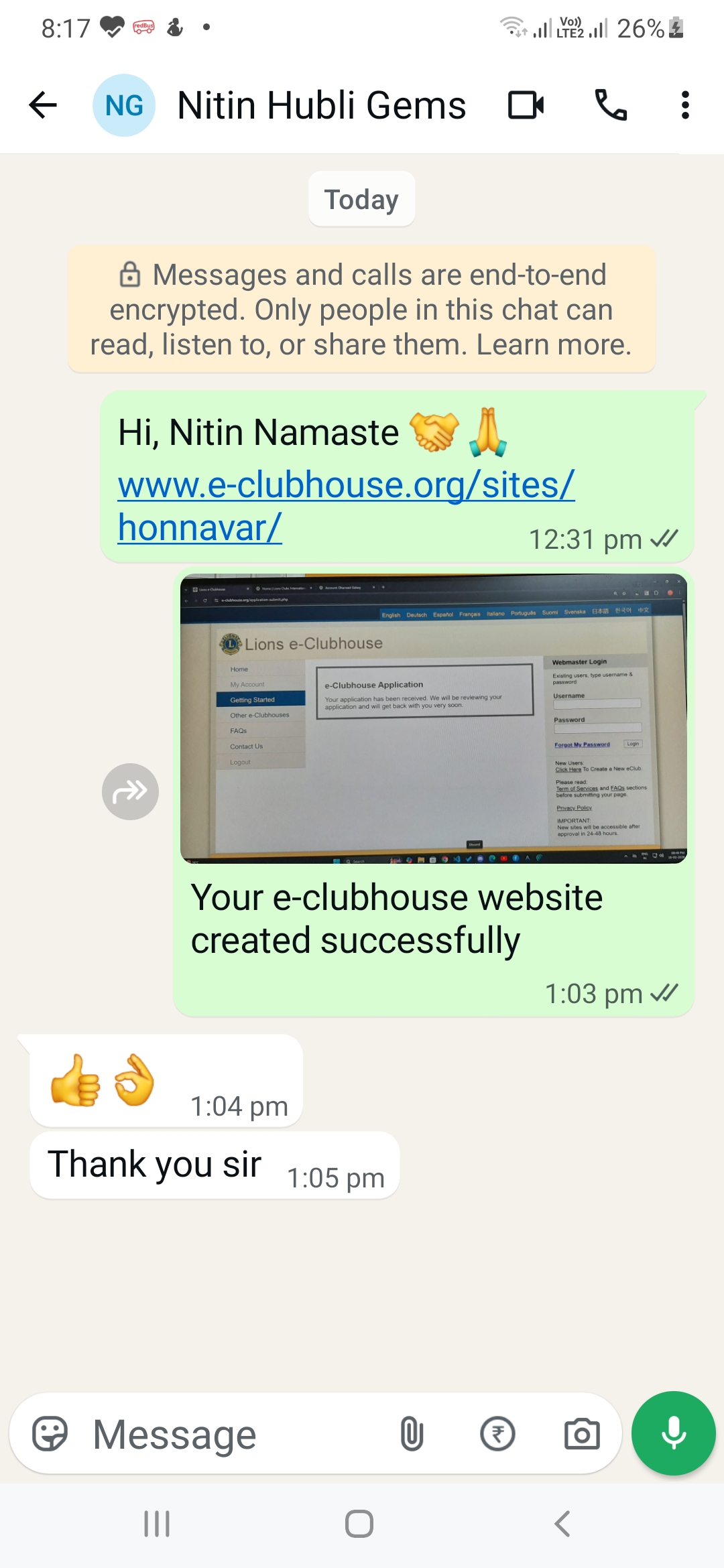 Assistance to Lions clubs Lions Portal and e-clubhouse