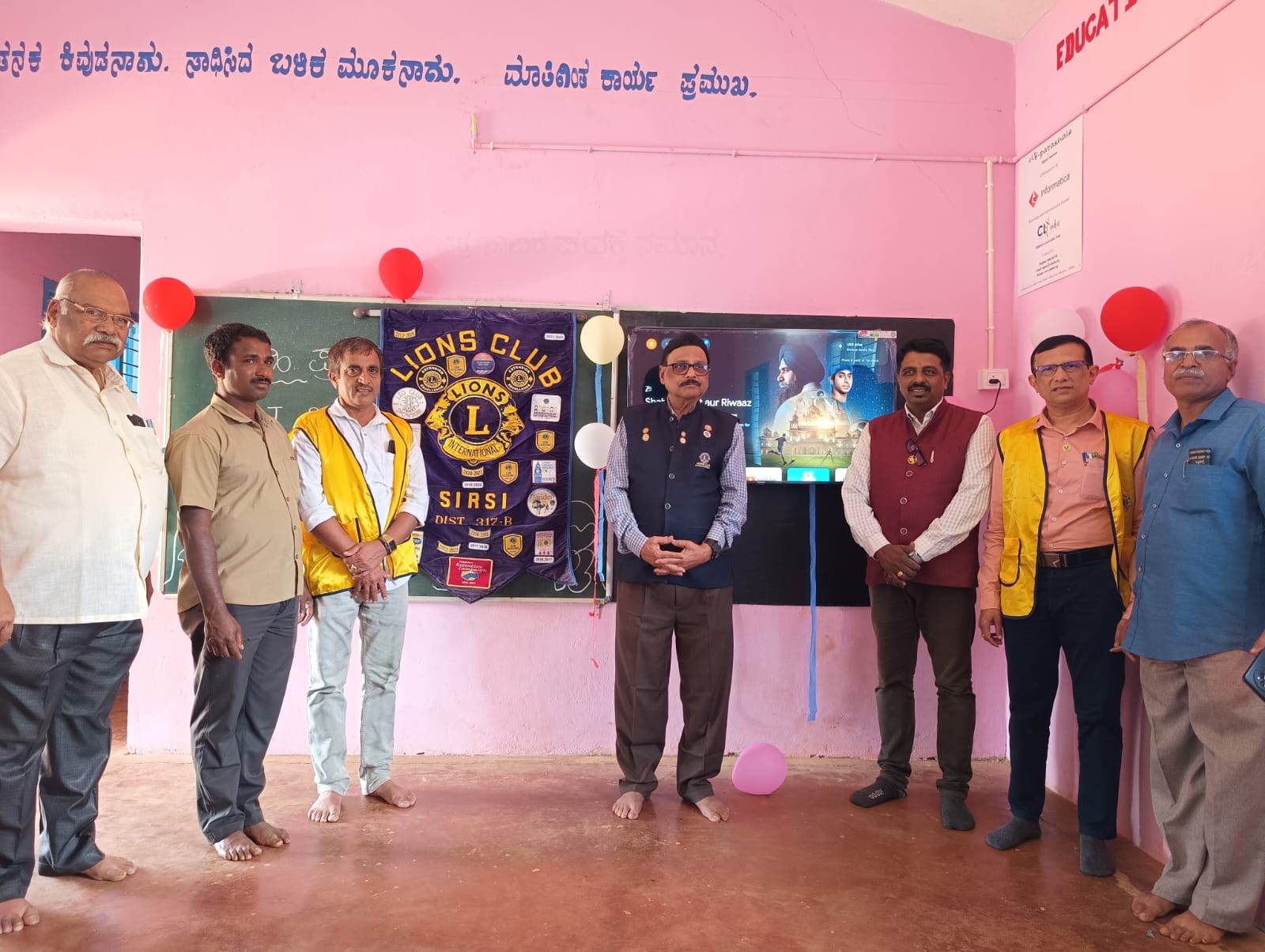 ATTENDED JOINT SERVICE ACTIVITY BY LIONS CLUB SIRSI AND LIONS CLUB HONNAVAR