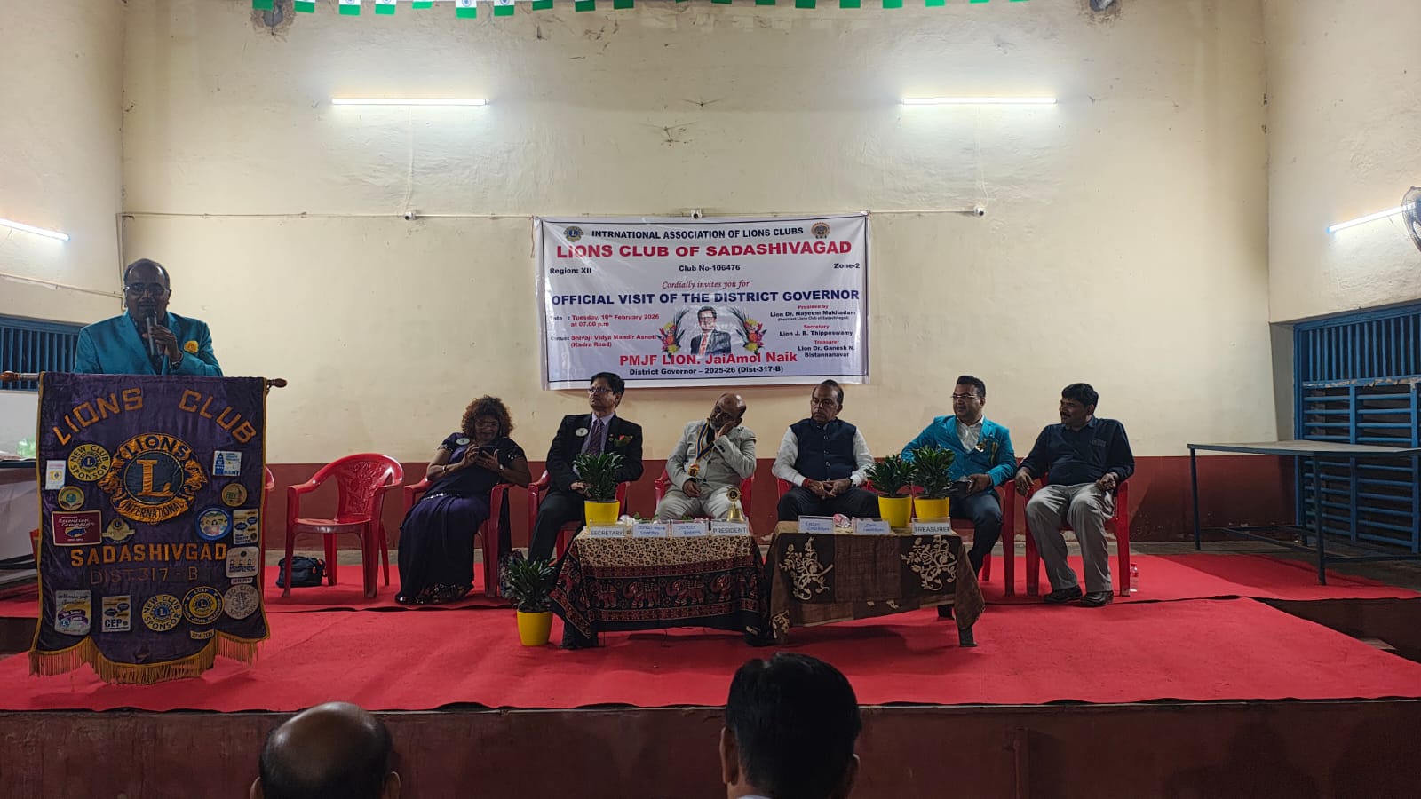 Visit to club During DG visit