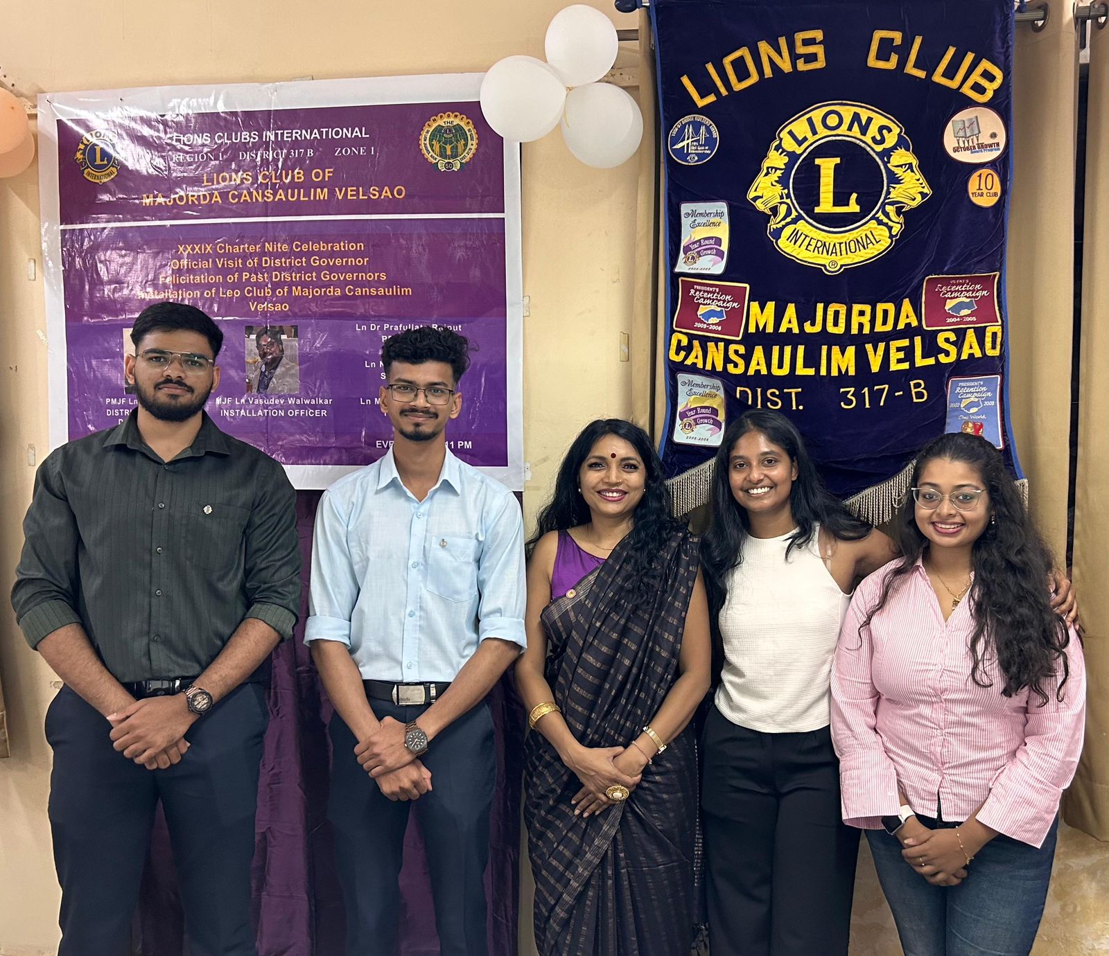 Leo club installed by LC Majorda Velsao cansualim 