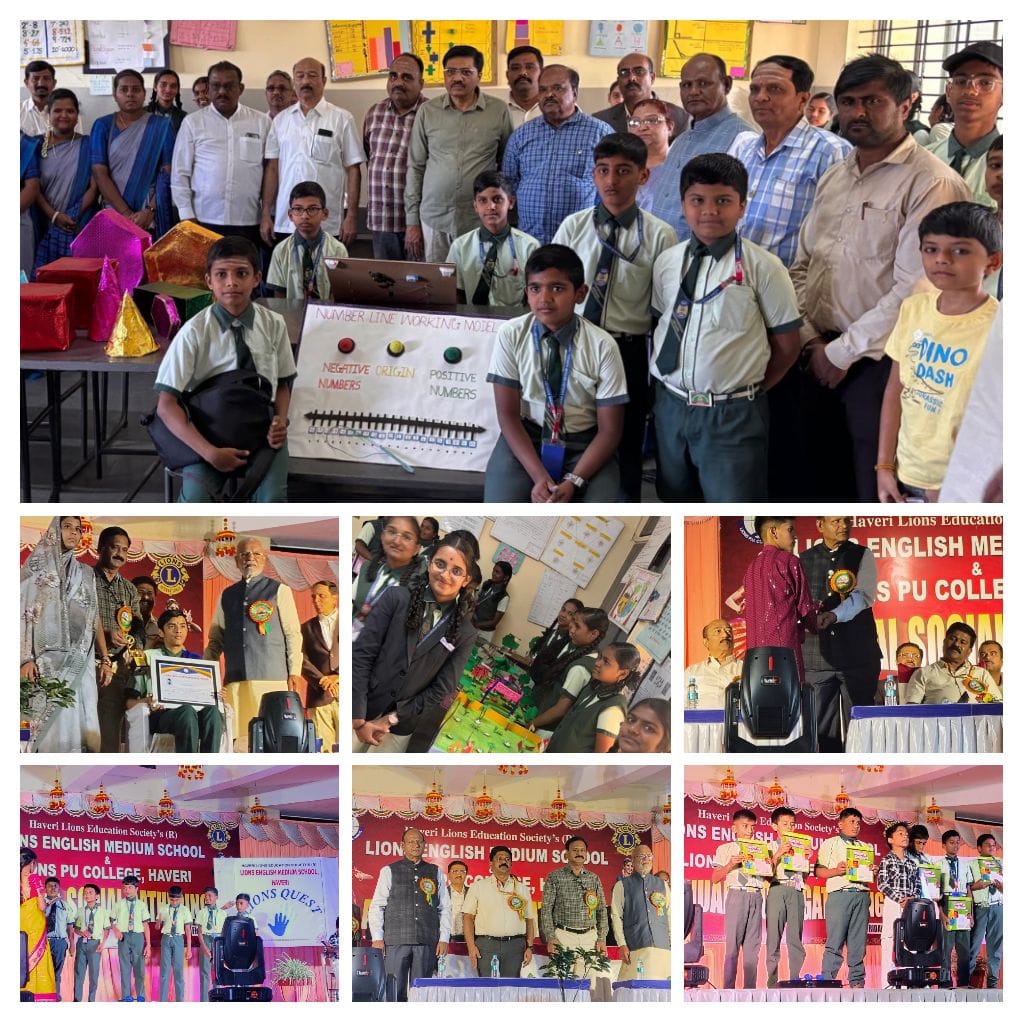 Science Exhibition and Cultural Event in Lions English Medium School Haveri