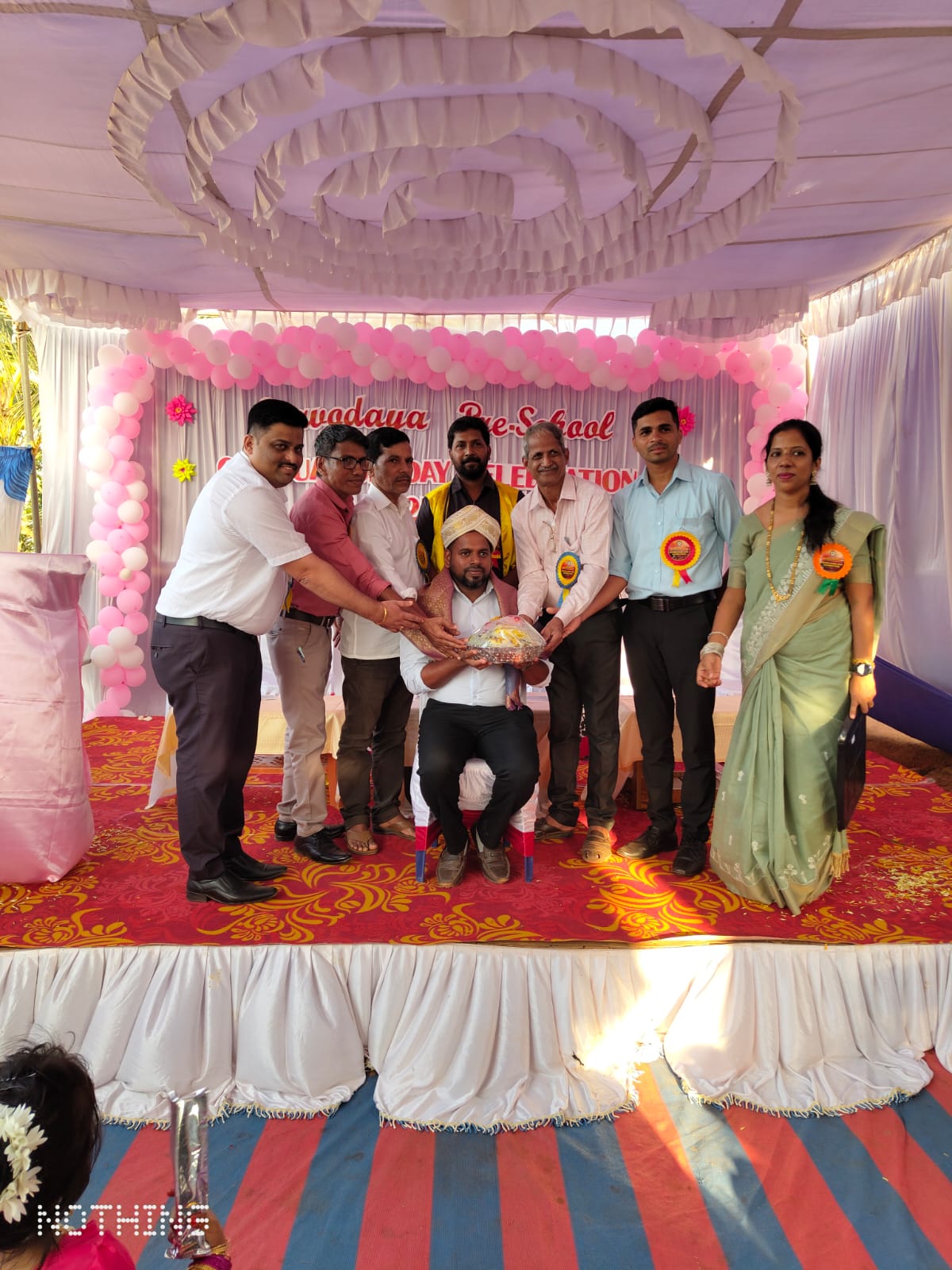 PARTICIPATING WITH SARVODAYA SCHOOL ANNUAL GATHERING.