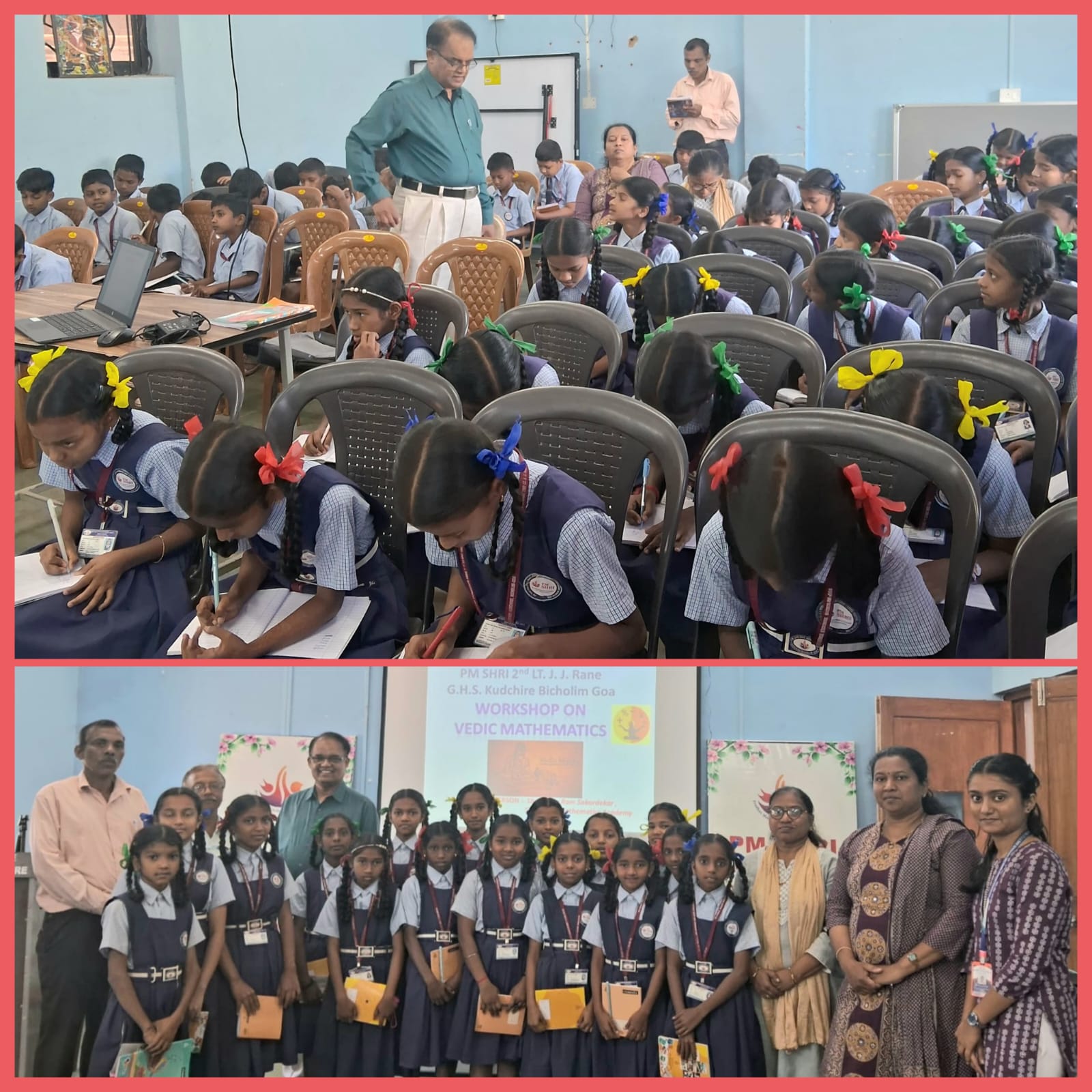 Introductory Vedic Mathematics Workshops for Government High School, Kudchire - Bicholim