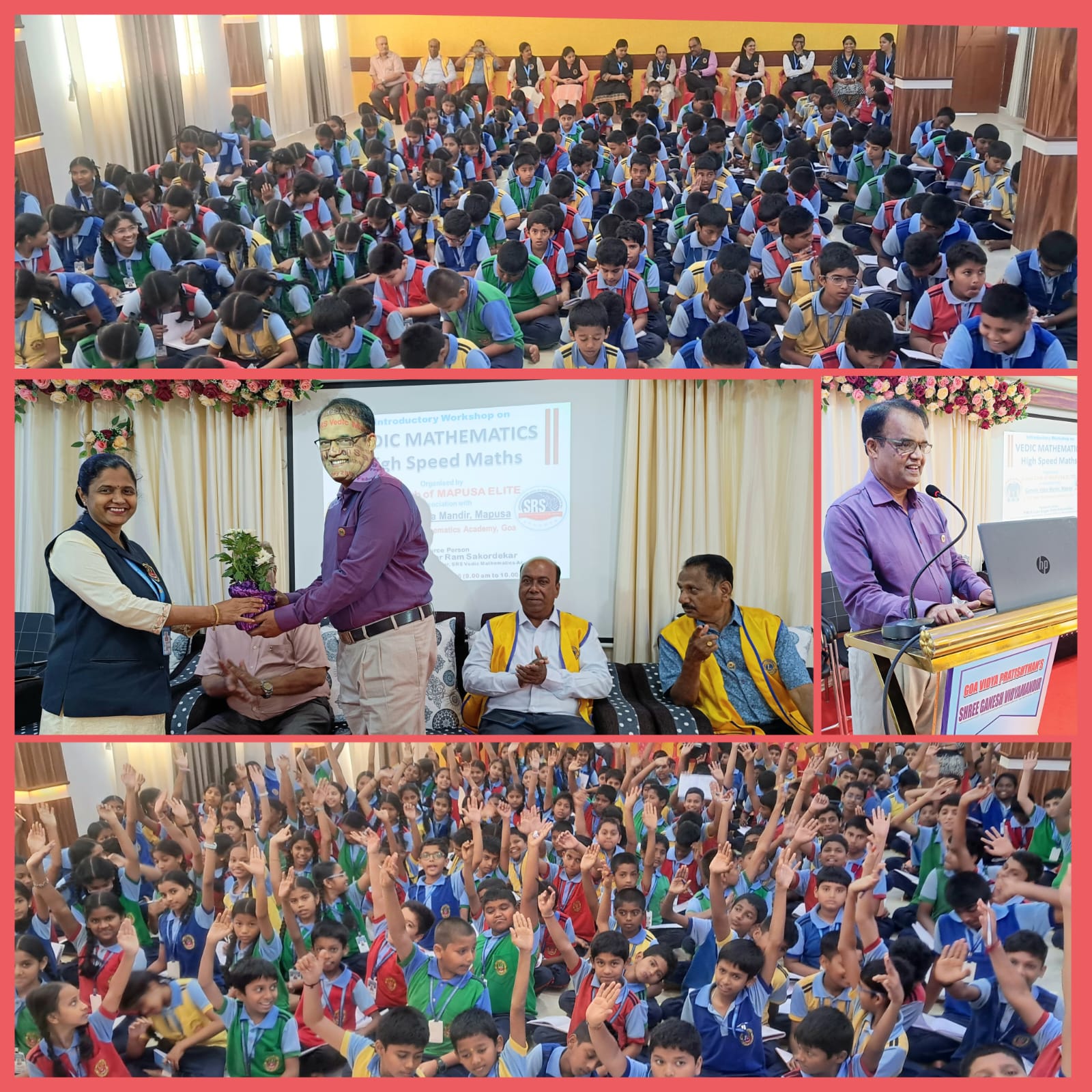 Introductory Vedic Mathematics Workshop by Lions Club of Mapusa Elite 