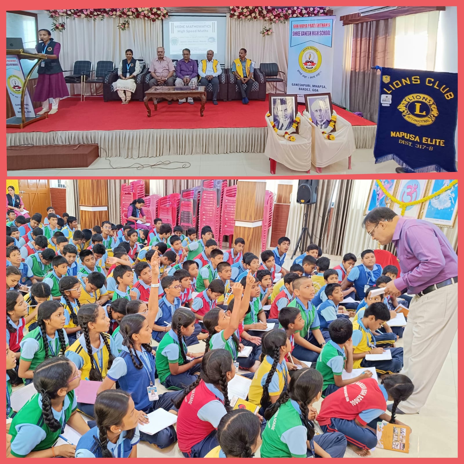 Introductory Vedic Mathematics Workshop by Lions Club of Mapusa Elite 
