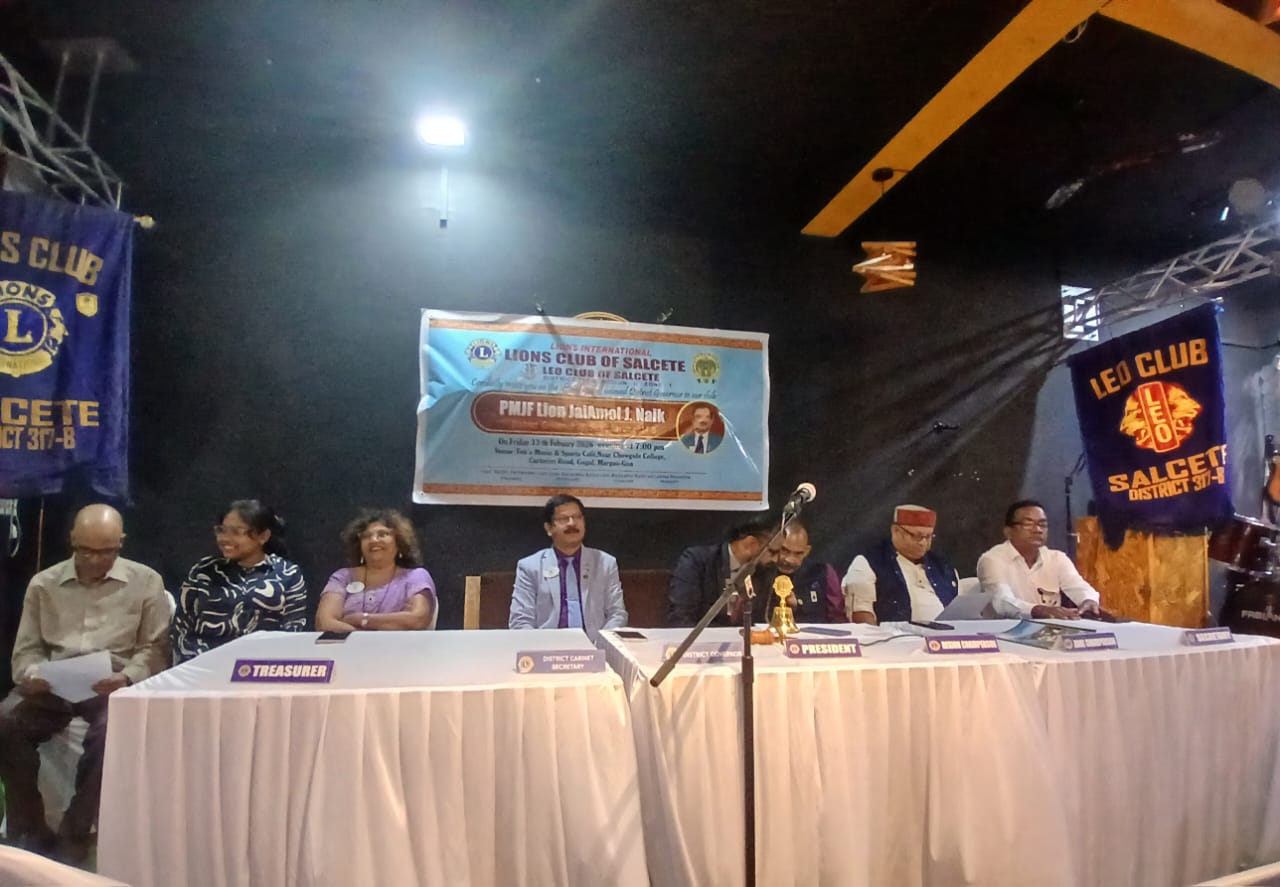 2 Members of our Club attended the DG Visit of Lions Club of Salcete