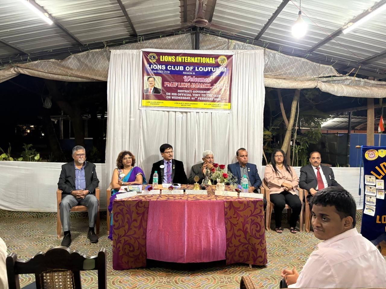 Attended DG's visit to a club from the zone